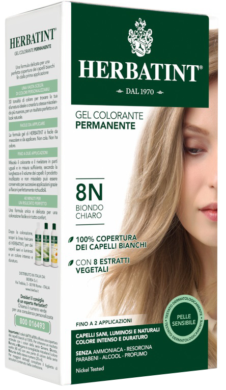 HERBATINT 8N BIONDO CHIARO 150 ML - Farmacia Mastrangelo 