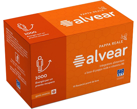 ALVEAR 1000 PAPPA REALE 10 FLACONCINI GUSTO ARANCIA - Farmacia Mastrangelo 