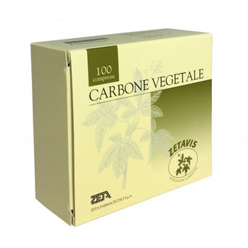 ZETAVIS CARBONE VEGETALE 100 COMPRESSE - Farmacia Mastrangelo 
