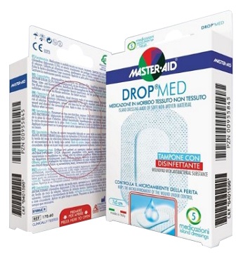 MEDICAZIONE COMPRESSA AUTOADESIVA DERMOATTIVA IPOALLERGENICA AERATA MASTER-AID DROP MED 10,5X30 3 PEZZI - Farmacia Mastrangelo 