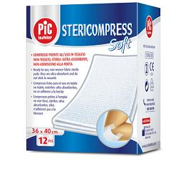 STERICOMPRESS SOFT XL GARZA TNT 18X40CM 12 PEZZI - Farmacia Mastrangelo 