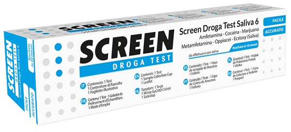 SCREEN DROGA TEST SALIVA 6 DROGHE - Farmacia Mastrangelo 