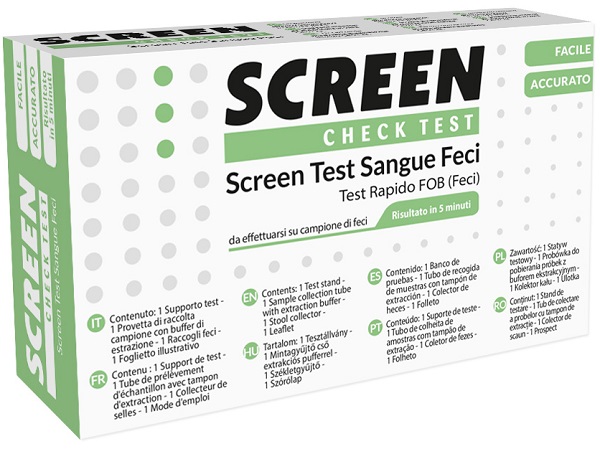 SCREEN TEST RAPIDO PRESENZA DI SANGUE OCCULTO NELLE FECI SCREEN TEST FOB - Farmacia Mastrangelo 