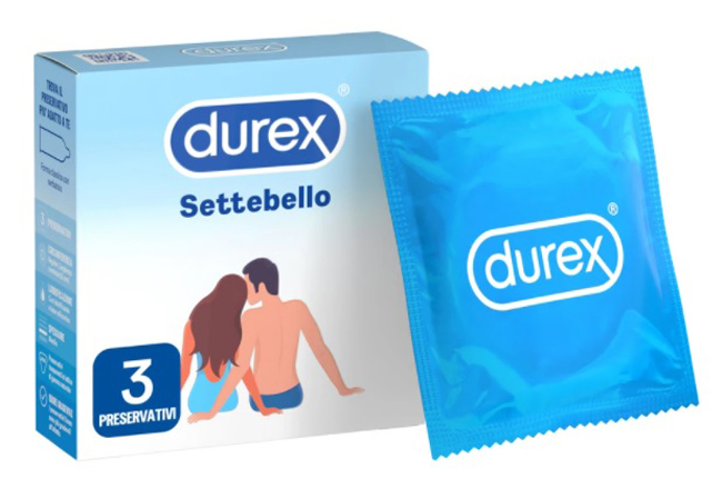 PROFILATTICO DUREX SETTEBELLO CLASSICO 3 PEZZI - Farmacia Mastrangelo 