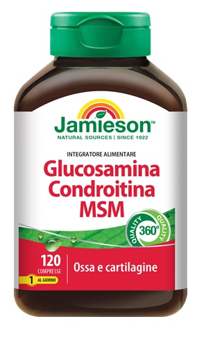 JAMIESON GLUCOSAMINA CONDROITINA MSM 120 COMPRESSE - Farmacia Mastrangelo 
