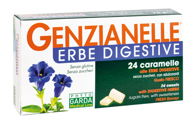 GENZIANELLE ERBE DIGESTIVE SENZA ZUCCHERO 24 CARAMELLE - Farmacia Mastrangelo 