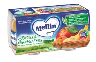 MELLIN OMOGENEIZZATO ALBICOCCA BANANA MELA 100 G 2 PEZZI - Farmacia Mastrangelo 