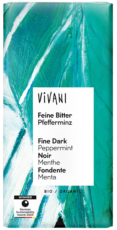 VIVANI CIOCCOLATO FONDENTE ALLA MENTA 100 G - Farmacia Mastrangelo 
