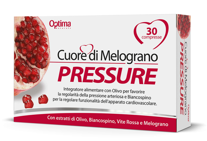 CUORE DI MELOGRANO PRESSURE 30 COMPRESSE 1 G - Farmacia Mastrangelo 