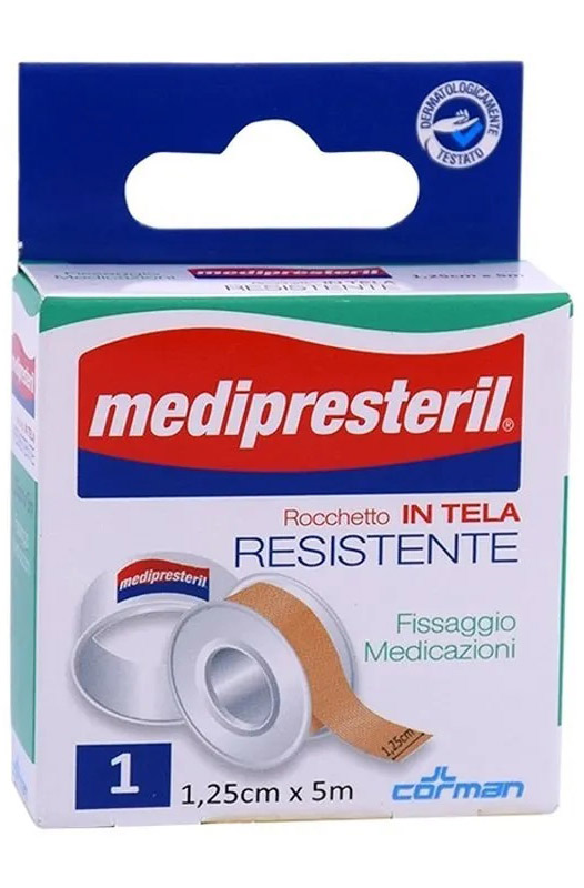 CEROTTO IN ROCCHETTO MEDIPRESTERIL IN TELA RESISTENTE M5X1,25CM - Farmacia Mastrangelo 