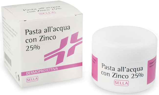 PASTA ACQUA CON ZINCO 25% 100 G - Farmacia Mastrangelo 