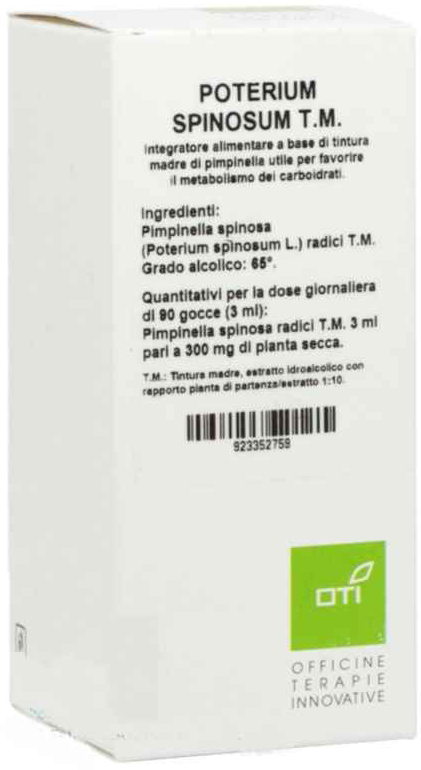 POTERIUM SPINOSUM TINTURA MADRE GOCCE 100ML - Farmacia Mastrangelo 