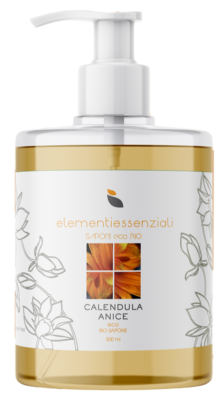 ELEMENTIESSENZIALI SAPONE ECO BIO CALENDULA ANICE 300ML - Farmacia Mastrangelo 