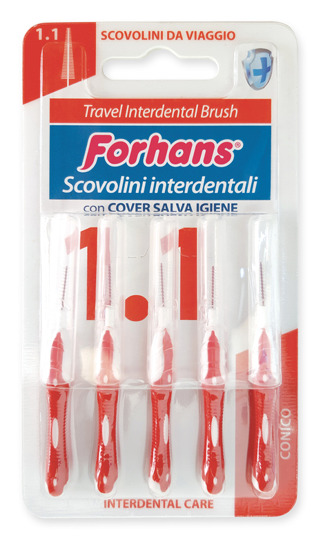 FORHANS TRAVEL INTERDENTAL BRUSH 1,1 - Farmacia Mastrangelo 