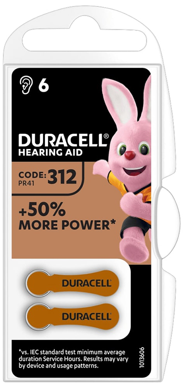 DURACELL EASY TAB 312 MARRONE BATTERIA PER APPARECCHIO ACUSTICO - Farmacia Mastrangelo 