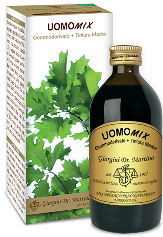 UOMOMIX GEMMODERIVATO + TINTURA MADRE SENZA ALCOOL 200 ML - Farmacia Mastrangelo 