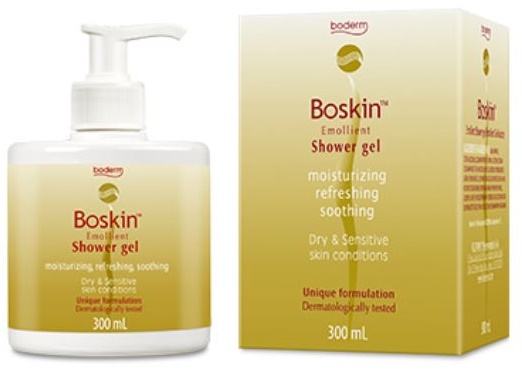 BOSKIN DOCCIA GEL EMOLLIENTE CUOIO CAPELLUTO E PELLE 300 ML - Farmacia Mastrangelo 