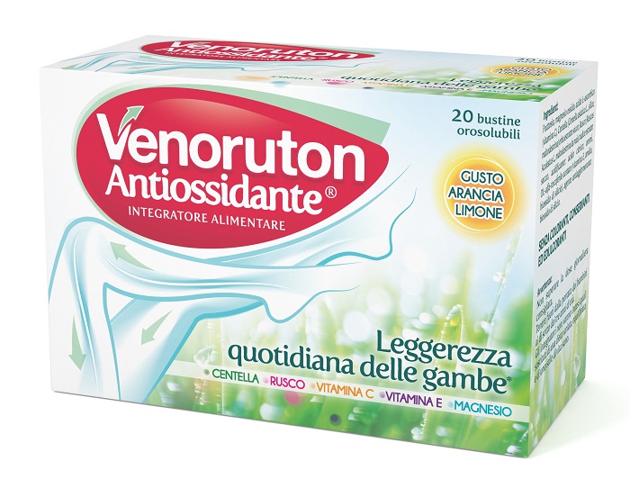VENORUTON ANTIOSSIDANTE 20 BUSTINE OROSOLUBILI MONODOSE - Farmacia Mastrangelo 