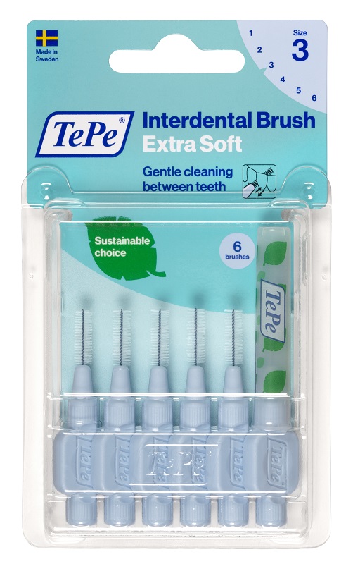 TEPE SCOVOLINO XSOFT BLU 0,6 MM 6 PEZZI - Farmacia Mastrangelo 
