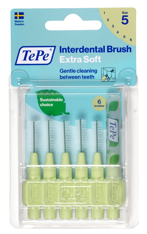 TEPE SCOVOLINO XSOFT VERDE 0,8MM 6 PEZZI - Farmacia Mastrangelo 