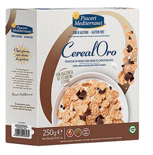 PIACERI MEDITERRANEI CEREALORO FIOCCHI RISO MAIS E CIOCCOLATO 250 G - Farmacia Mastrangelo 