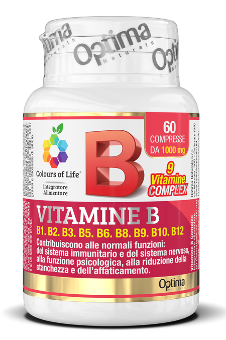 COLOURS OF LIFE VITAMINE B COMPLEX 60 COMPRESSE 1000 MG - Farmacia Mastrangelo 