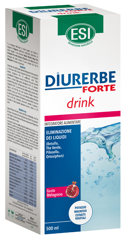 ESI DIURERBE FORTE DRINK MELOGRANO 500 ML - Farmacia Mastrangelo 
