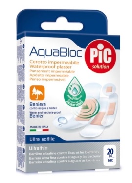 CEROTTO PIC AQUABLOC MIX ANTIBATTERICO 20 PEZZI - Farmacia Mastrangelo 