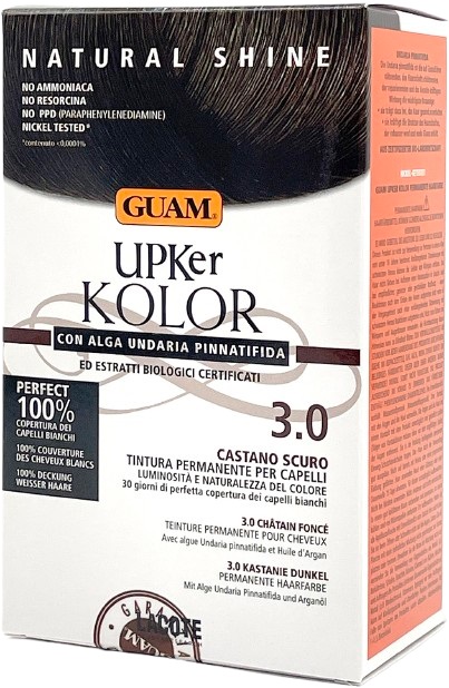 GUAM UPKER KOLOR TINTA CAPELLI 3,0 CASTANO SCURO CON ALGA UNDARIA PINNATIFIDA - Farmacia Mastrangelo 