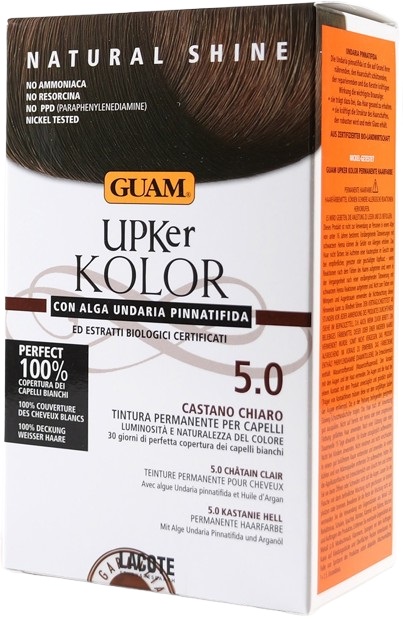 GUAM UPKER KOLOR TINTA CAPELLI 5,0 CASTANO CHIARO CON ALGA UNDARIA PINNATIFIDA - Farmacia Mastrangelo 
