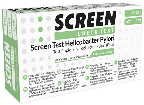 SCREEN TEST RAPIDO ANTIGENI HELICOBACTER PYLORI FECI UMANE - Farmacia Mastrangelo 