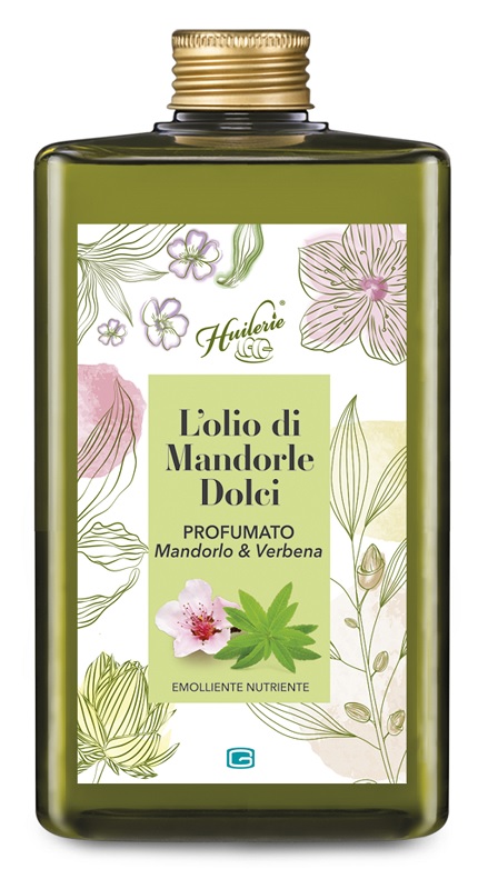 HUILERIE L'OLIO DI MANDORLE DOLCI PROFUMATO MANDORLO & VERBENA 300 ML - Farmacia Mastrangelo 