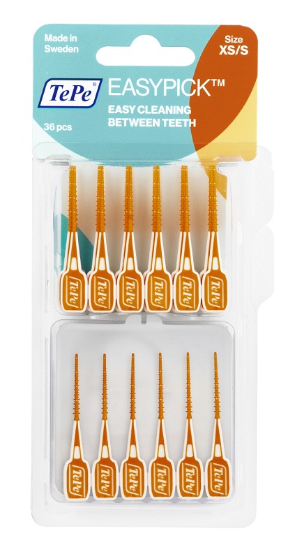 TEPE SCOVOLINI EASYPICK EXTRASMALL/SMALL ARANCIONE 36 PEZZI - Farmacia Mastrangelo 