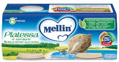 MELLIN OMOGENEIZZATO PLATESSA 2X80 G - Farmacia Mastrangelo 