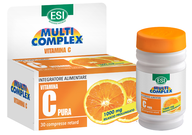 ESI MULTICOMPLEX VITAMINA C PURA 1000 MG RETARD 30 COMPRESSE - Farmacia Mastrangelo 