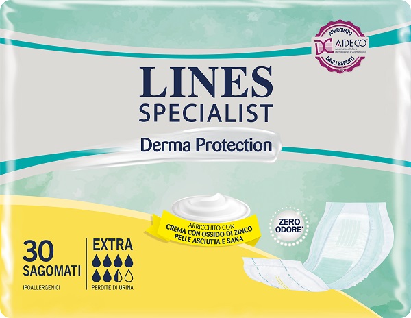 LINES SPECIALIST DERM PANNOLONE SAGOMATO EXTRA 30 PEZZI - Farmacia Mastrangelo 