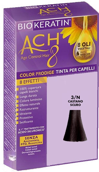 BIOKERATIN ACH8 COLOR PRODIGE 3/N CASTANO SCURO - Farmacia Mastrangelo 
