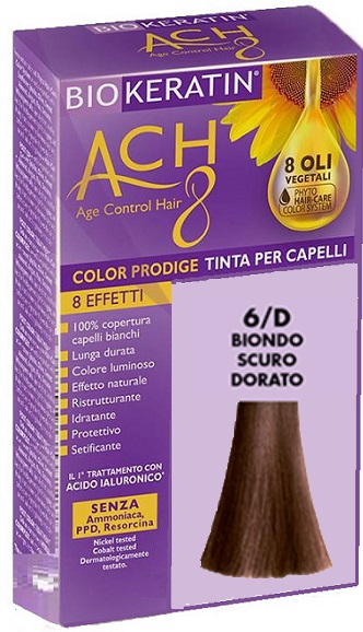 BIOKERATIN ACH8 COLOR PRODIGE 6/D BIONDO SCURO DORATO - Farmacia Mastrangelo 