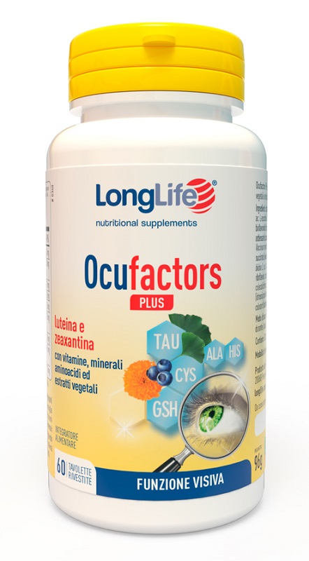 LONGLIFE OCUFACTORS PLUS 60 TAVOLETTE RIVESTITE - Farmacia Mastrangelo 