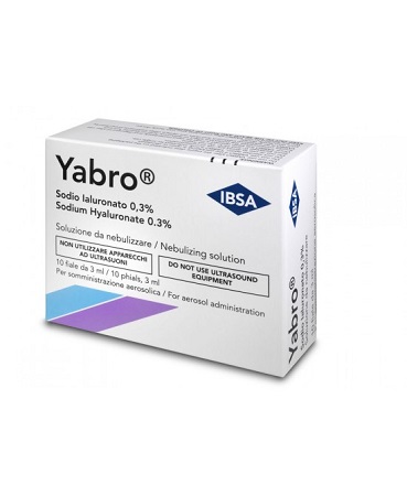 YABRO 10 FIALE 3ML ACIDO IALURONICO 0,3% SOLUZIONE PER NEBULIZZATORE - Farmacia Mastrangelo 