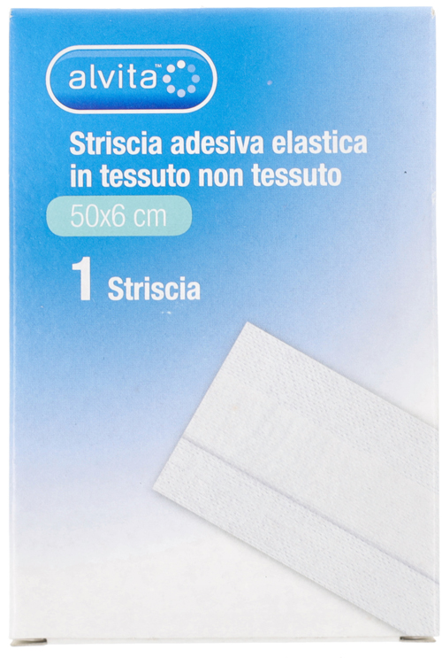 STRISCIA AUTOADESIVA ELASTICA ALVITA TNT 50X6CM - Farmacia Mastrangelo 