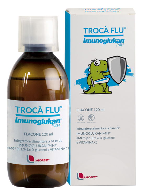 TROCA' FLU' IMUNOGLUKAN FLACONE 120 ML - Farmacia Mastrangelo 