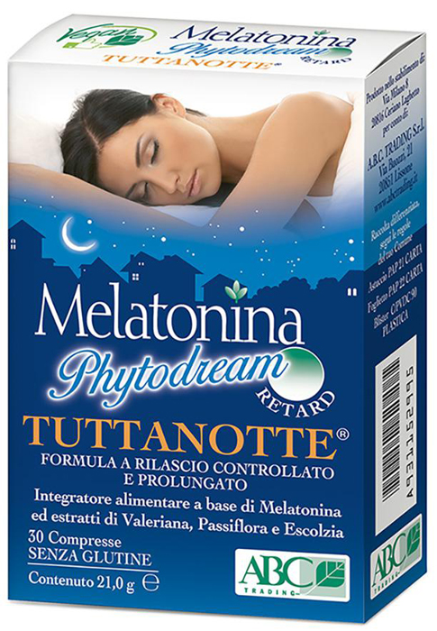 MELATONINA PHYTODREAM TUTTANOTTE RETARD 30 COMPRESSE - Farmacia Mastrangelo 