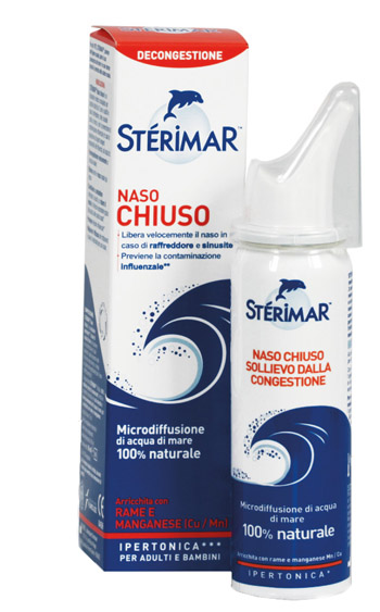 STERIMAR IPERTONICO NASO CHIUSO RAME E MANGANESE SPRAY 50 ML - Farmacia Mastrangelo 