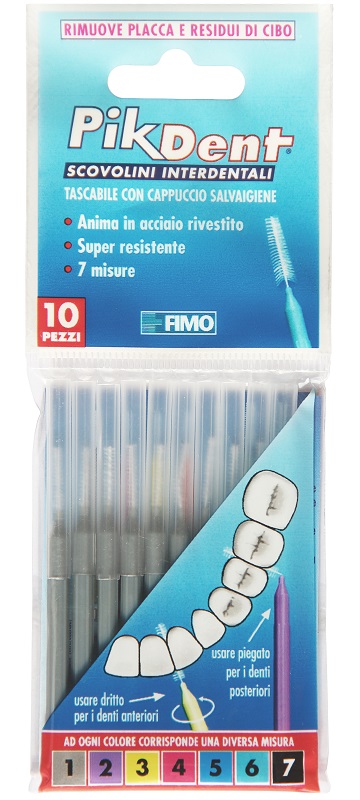 PIKDENT STUZZICOLINO 1 GRIGIO 10 PEZZI - Farmacia Mastrangelo 