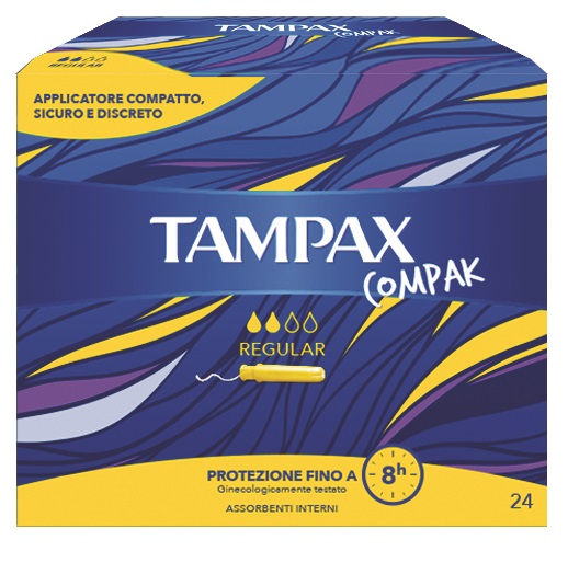 TAMPAX COMPAX REGULAR 24 PEZZI - Farmacia Mastrangelo 
