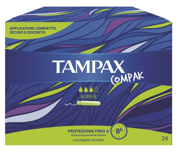 TAMPAX COMPAK SUPER 24 PEZZI - Farmacia Mastrangelo 