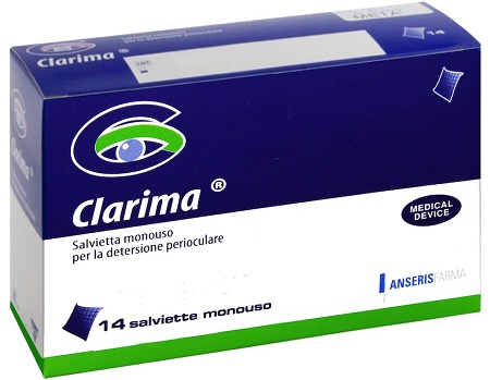 SALVIETTA PERIOCULARE CLARIMA 14 PEZZI - Farmacia Mastrangelo 