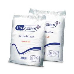 SACCA DI DRENAGGIO DA LETTO PER INCONTINENZA UROSYSTEM TUBO 90 CM SENZA SCARICO 30 PEZZI - Farmacia Mastrangelo 