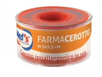 CEROTTO MEDS IPOALLERGENICO TELA 500X2,5 CM SSR - Farmacia Mastrangelo 